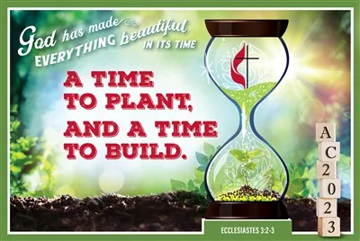 "God has mades everything beautiful in its time. A time to plant, and and time to build." - Ecclesiastes 3:2-3 graphic
